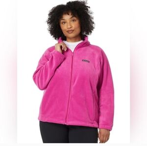 Columbia Fuschia Fleece Jacket Full Zip